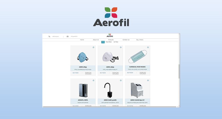 Aerofil HEPA air purifier for improved indoor air quality